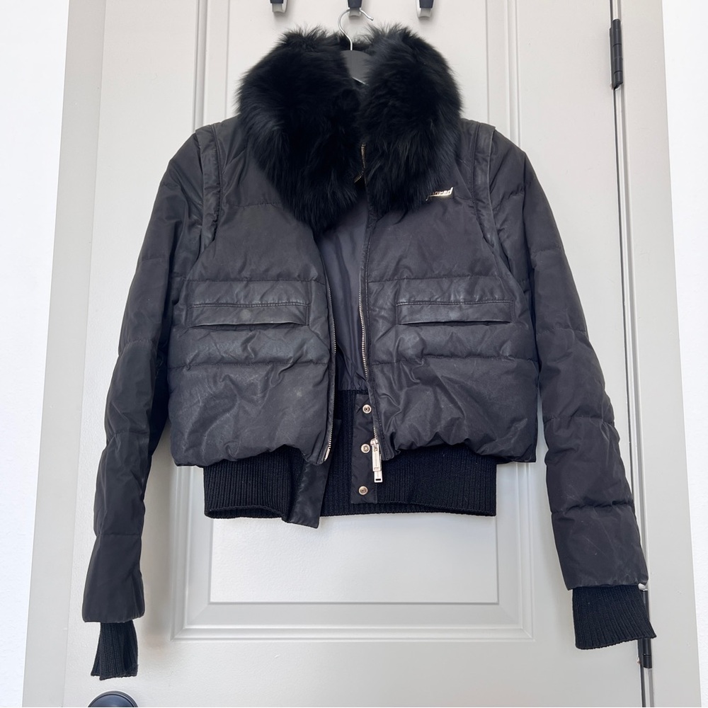 Dsquared2 Down jacket with Fox Fur Collar - size S / EU 40